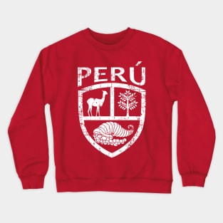 Perú - Escudo - Grunge Crewneck Sweatshirt